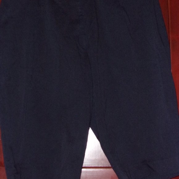 Navy Capri Cotton Pants-Size 26 - Picture 1 of 1